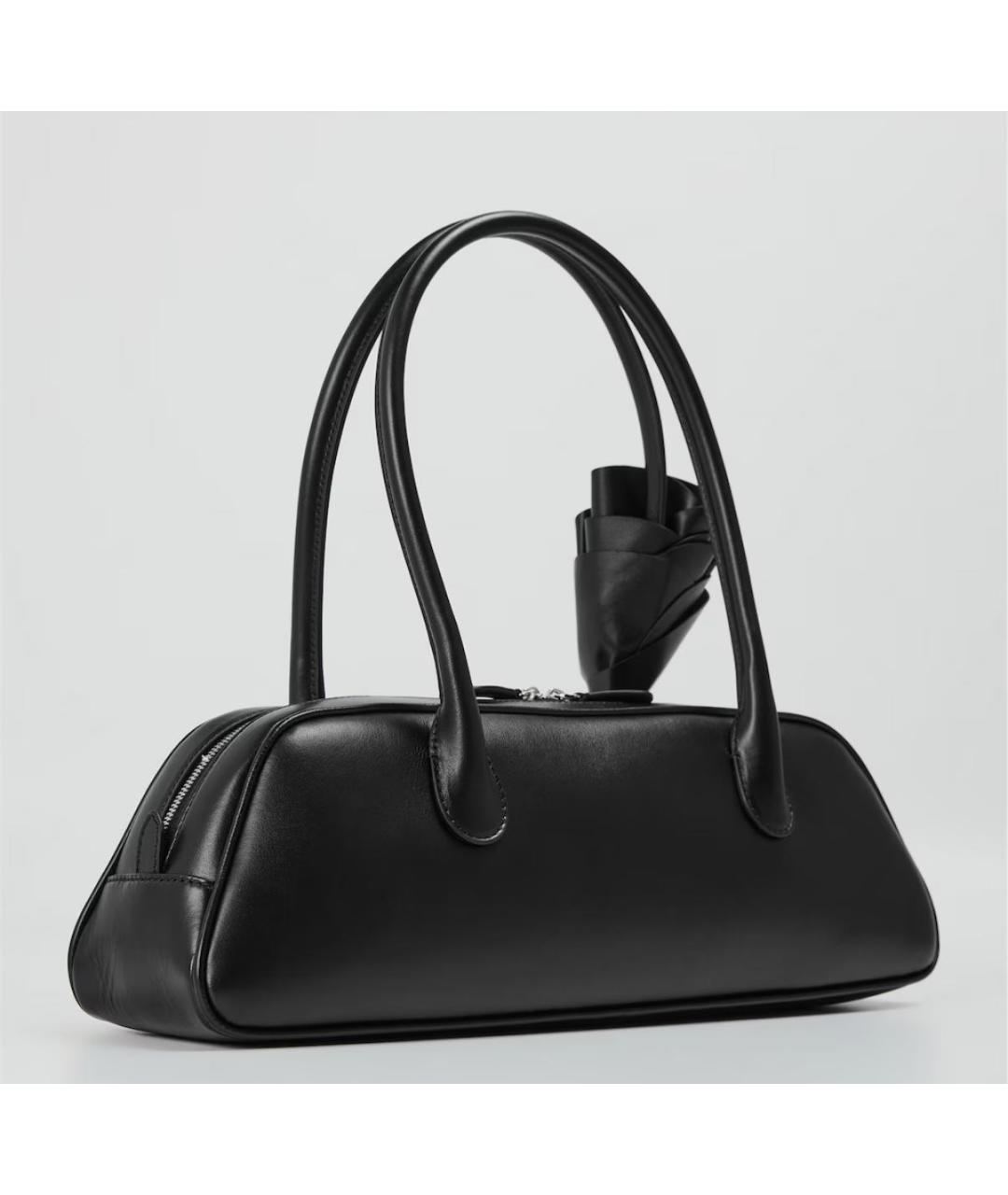 MAGDA BUTRYM Черная кожаная сумка с короткими ручками, фото 2