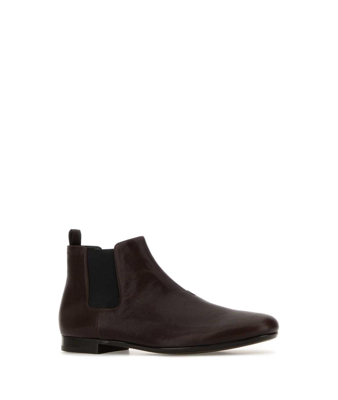 PRADA Коричневые кожаные высокие ботинки, фото 2