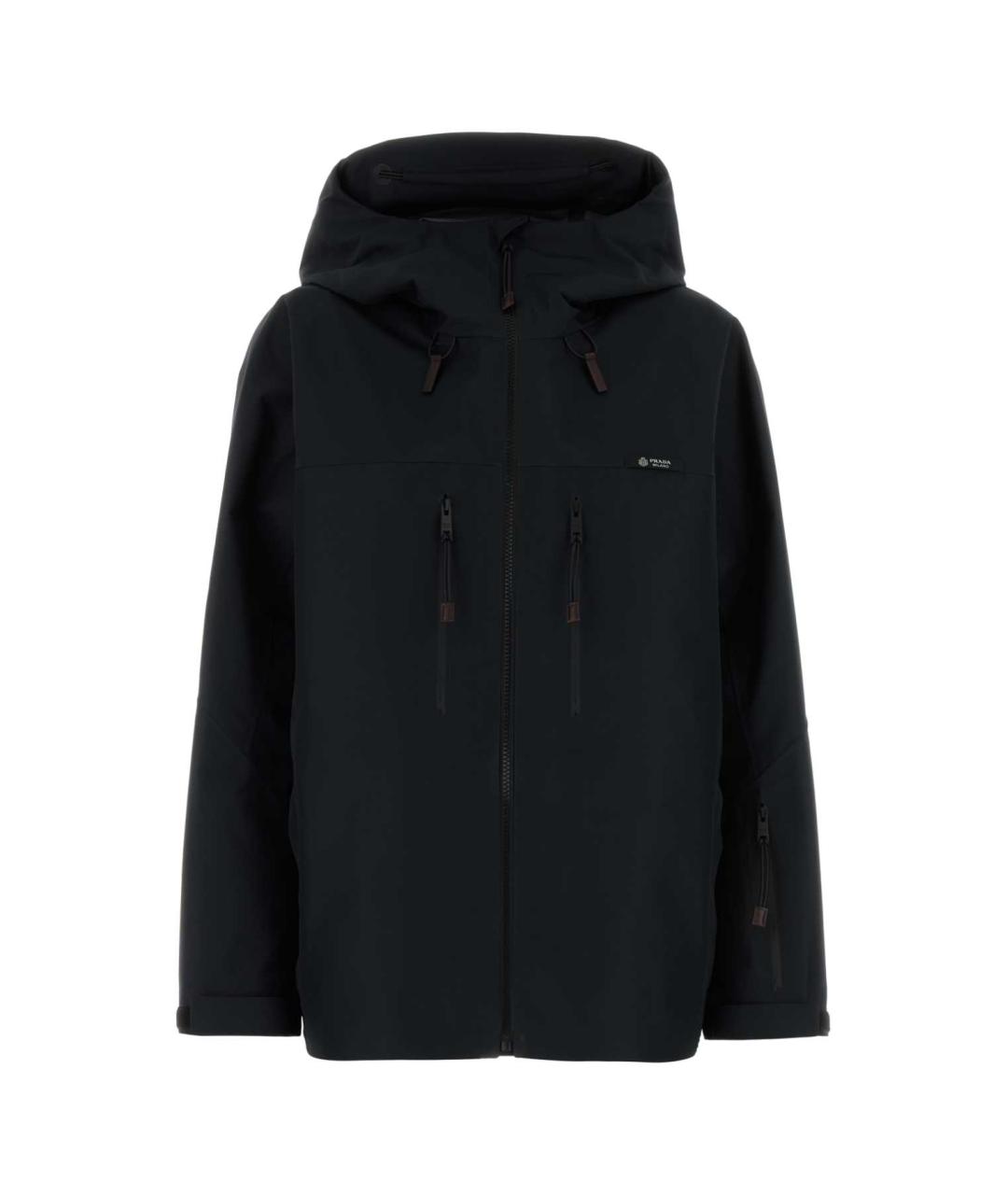 PRADA Черная полиэстеровая куртка, фото 1
