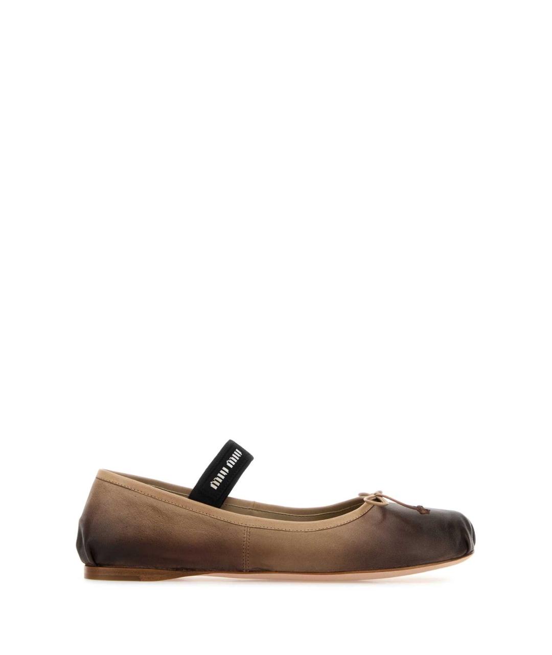 MIU MIU Мульти кожаные балетки, фото 1