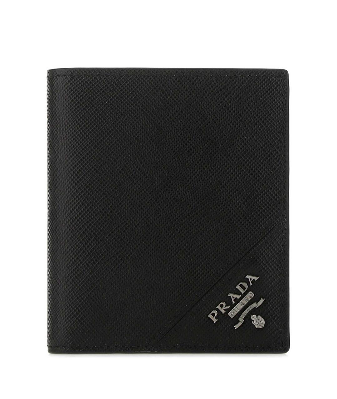 PRADA Черный кожаный кошелек, фото 1