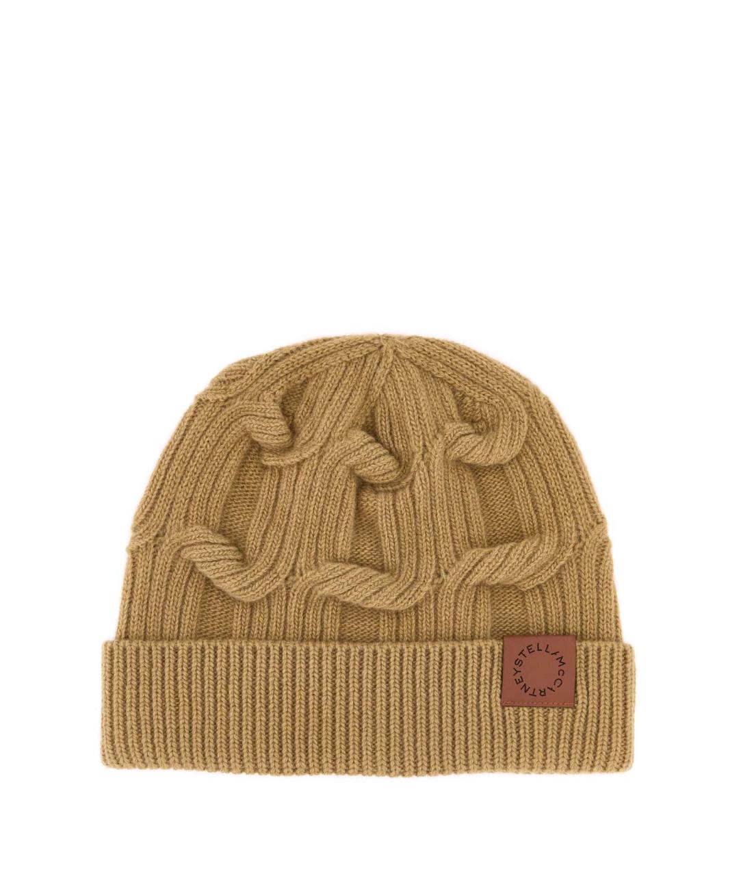 STELLA MCCARTNEY Бежевая шерстяная шапка, фото 1