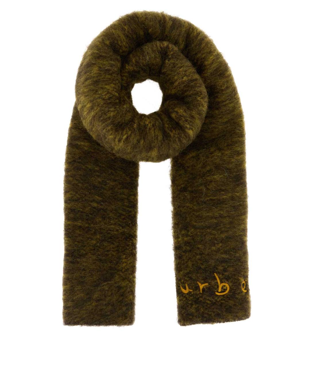 BURBERRY Коричневый шерстяной шарф, фото 1