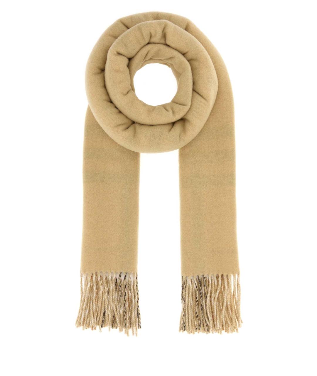 BURBERRY Бежевый кашемировый шарф, фото 1