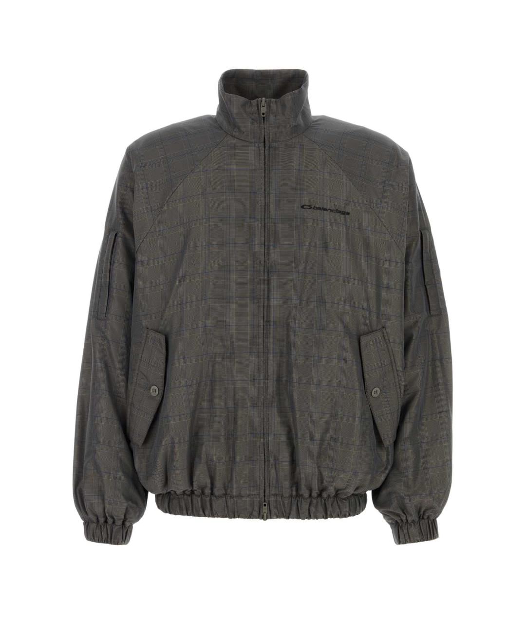 BALENCIAGA Серая полиэстеровая куртка, фото 1