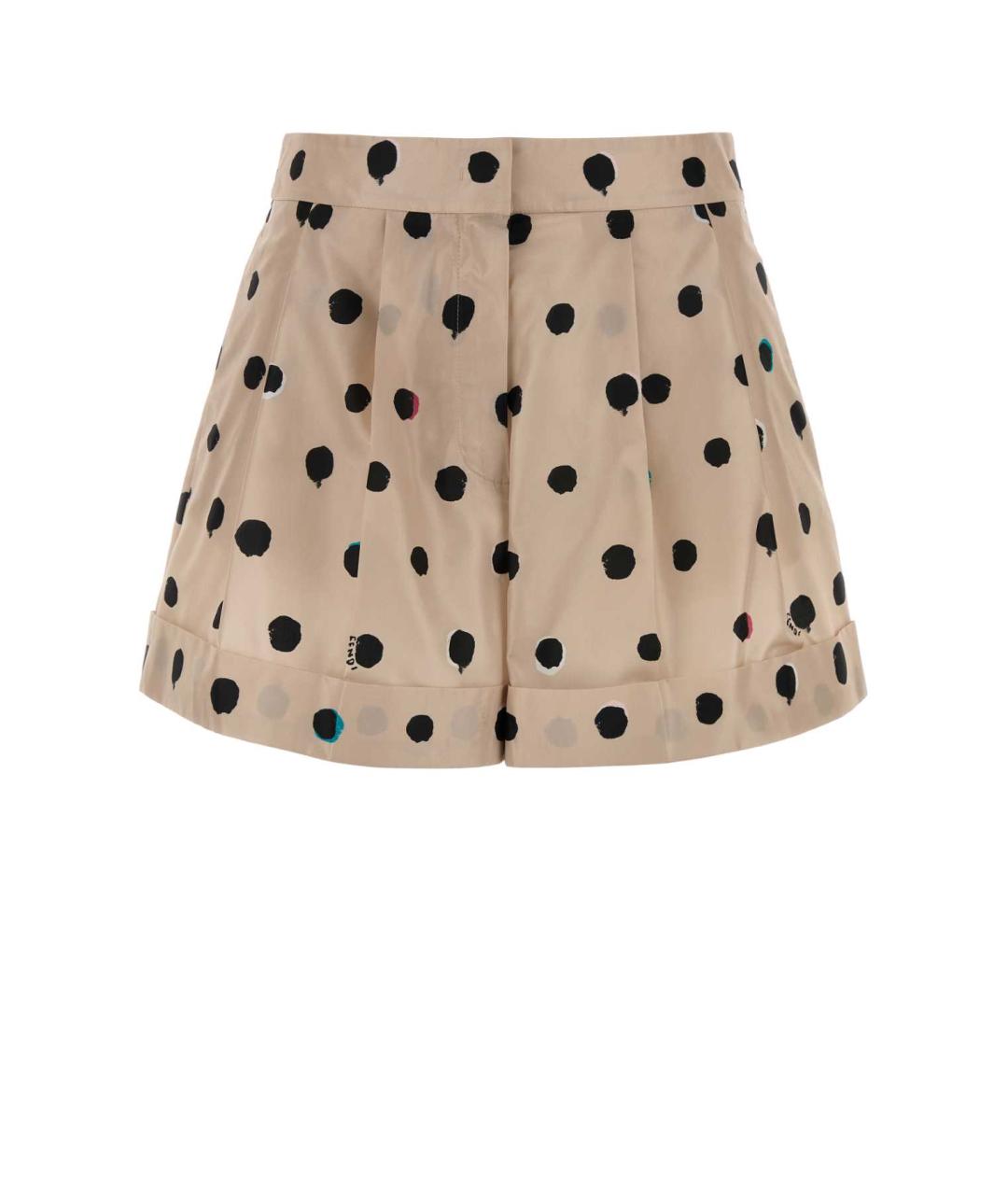 FENDI Мульти шелковые шорты, фото 1
