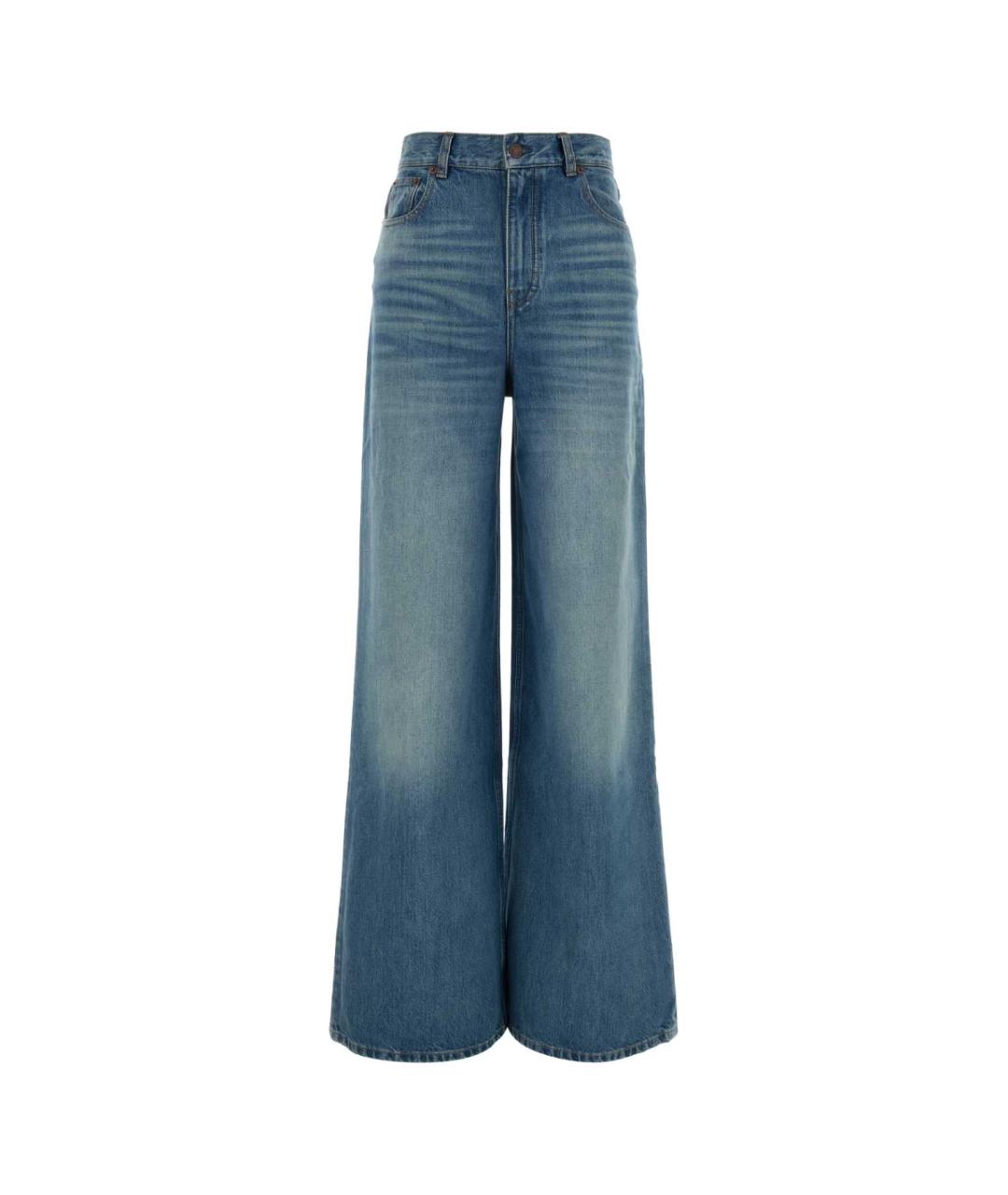 CHLOE Голубые хлопковые джинсы клеш, фото 1