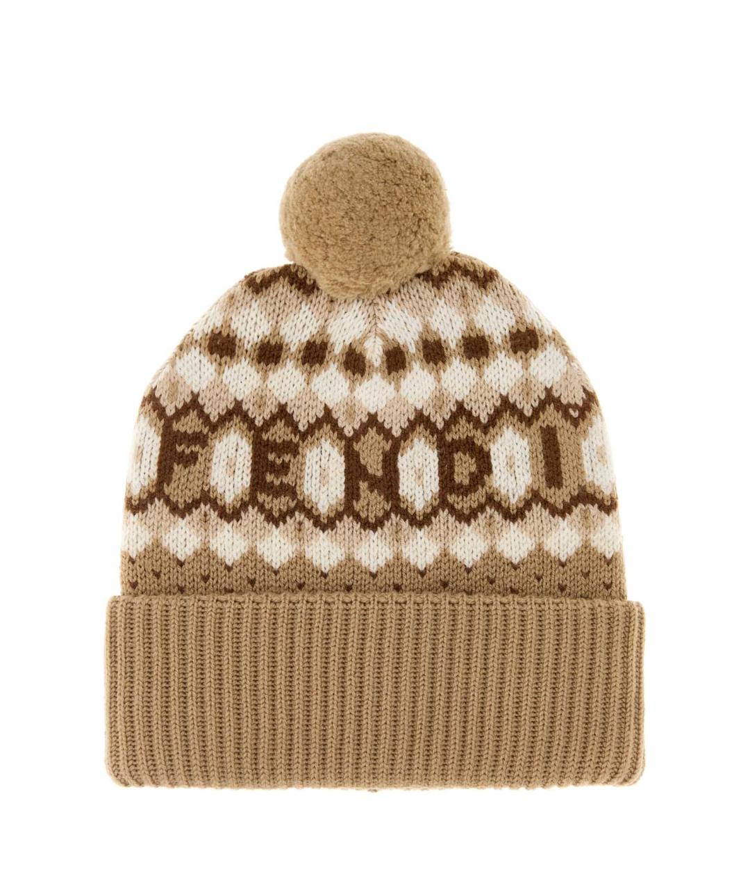 FENDI Мульти шерстяная шапка, фото 1