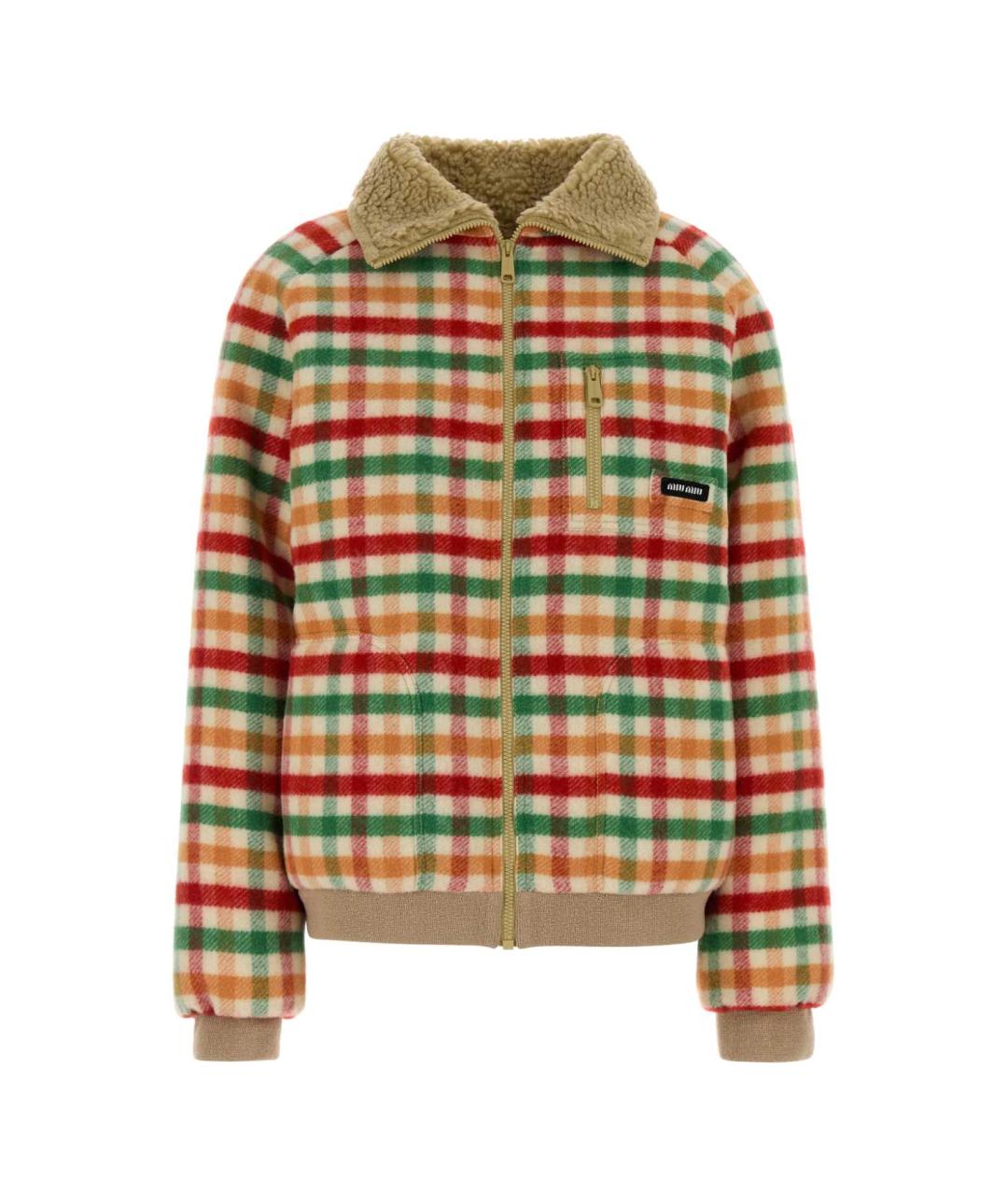 MIU MIU Мульти шерстяная куртка, фото 1