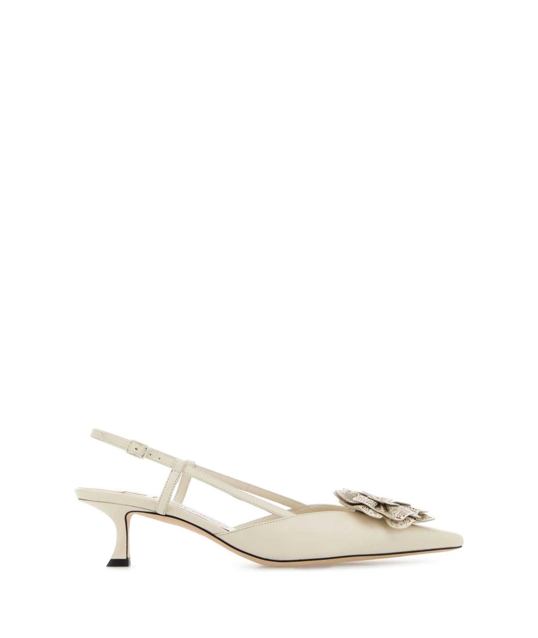 JIMMY CHOO Белые кожаные туфли, фото 1