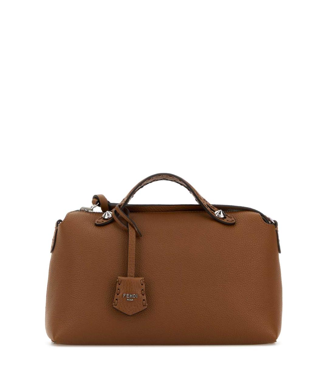 FENDI Бежевая кожаная сумка тоут, фото 1