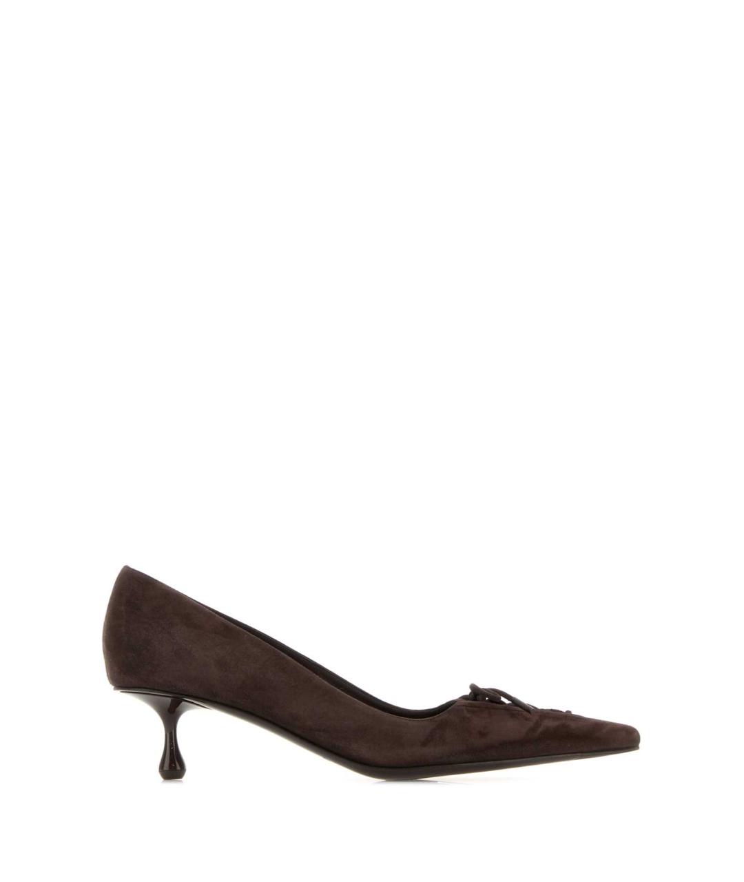 JIMMY CHOO Коричневые замшевые туфли, фото 1