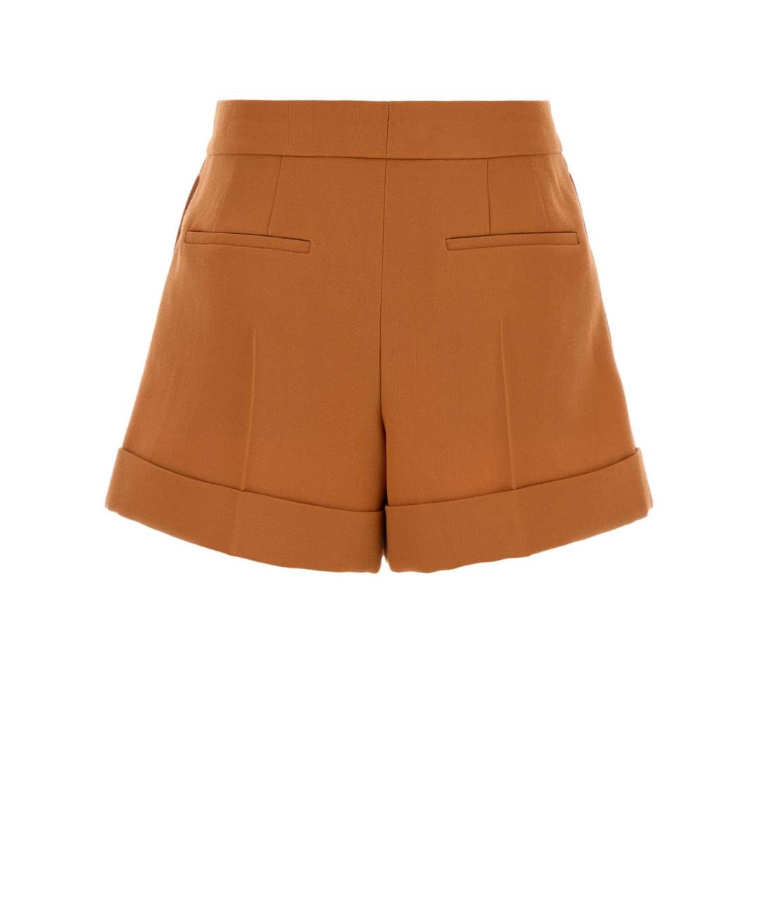 FENDI Оранжевое шерстяные шорты, фото 2