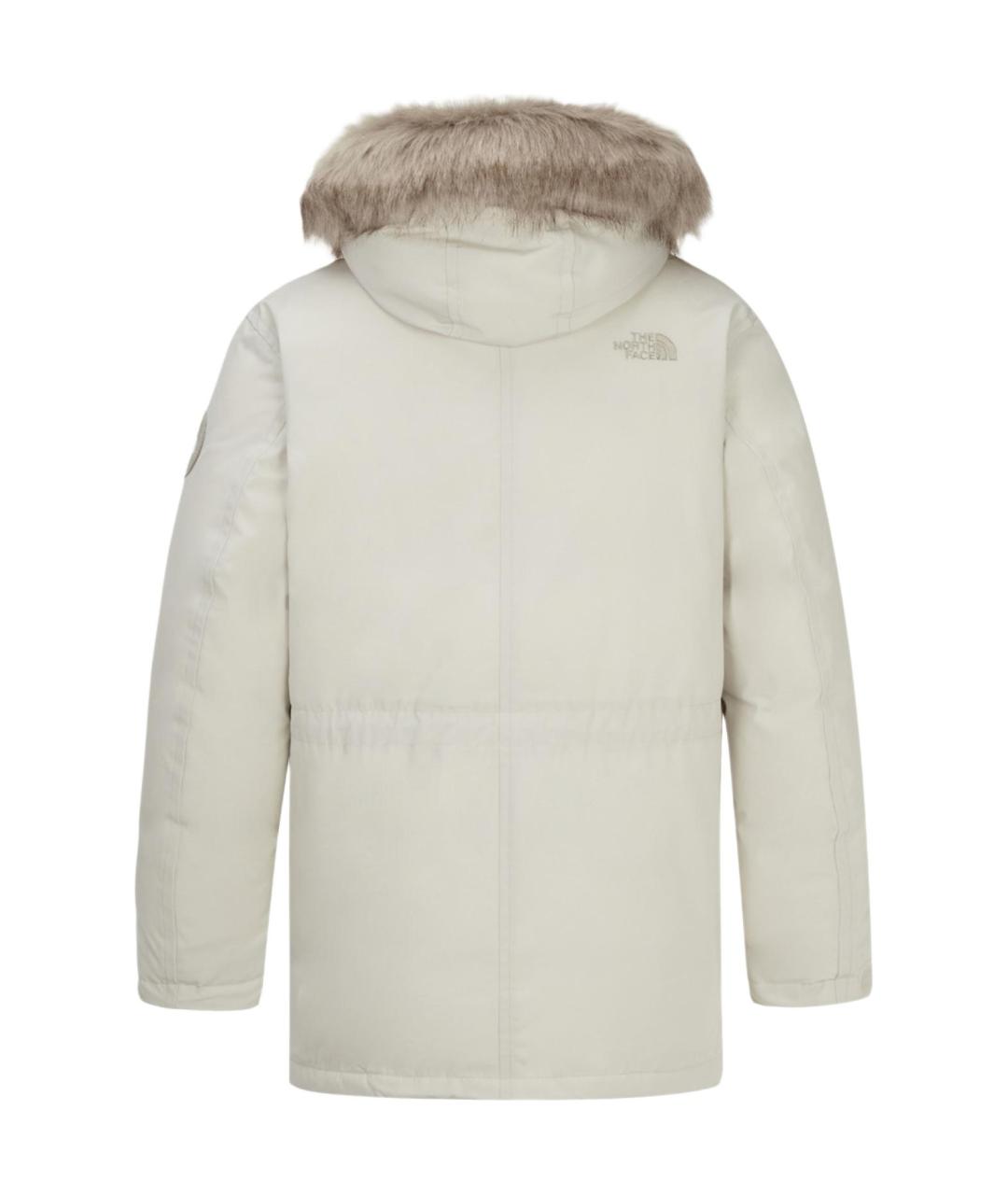 THE NORTH FACE Бежевый полиамидовый пуховик, фото 2