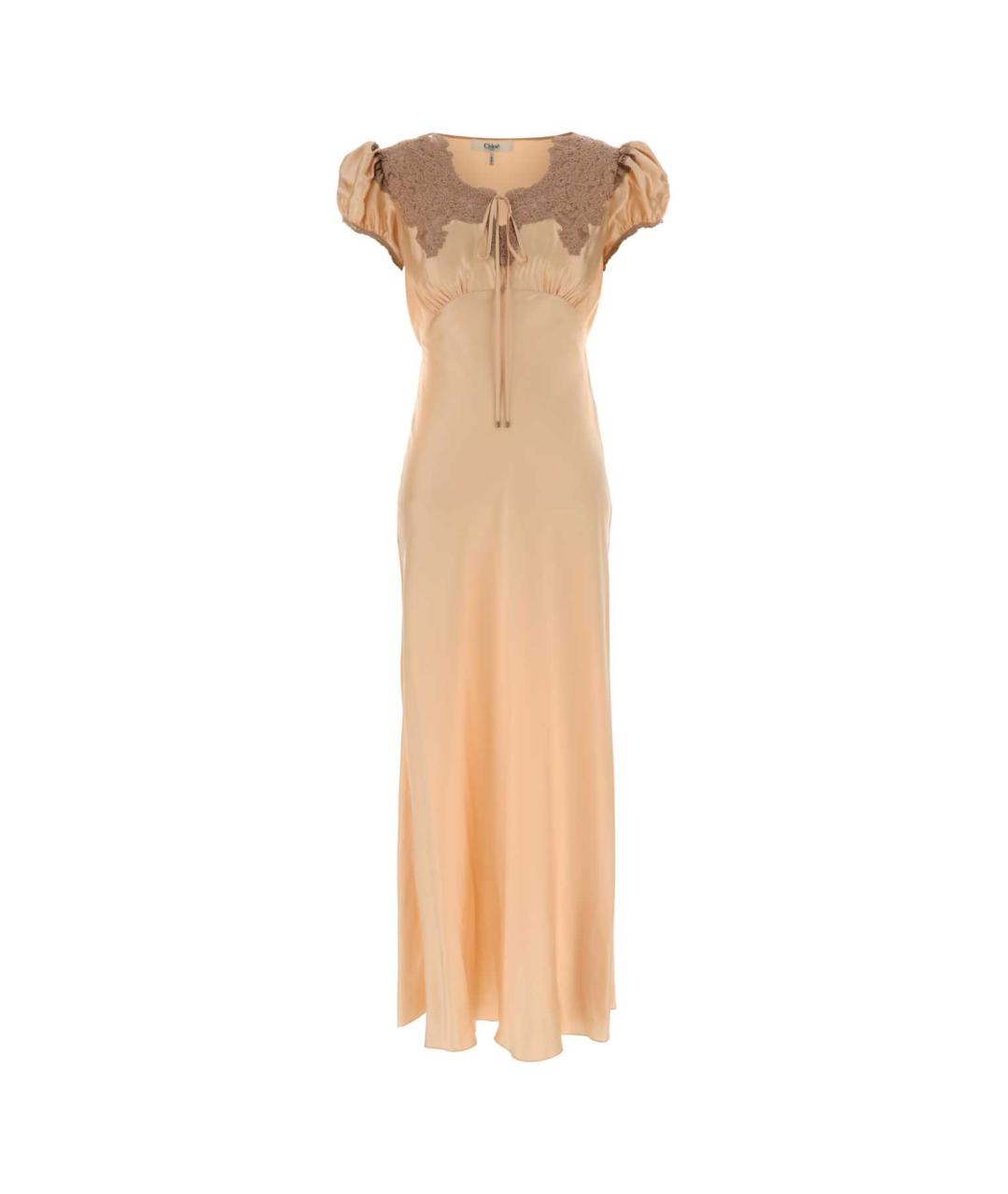 CHLOE Розовое шелковое вечернее платье, фото 1