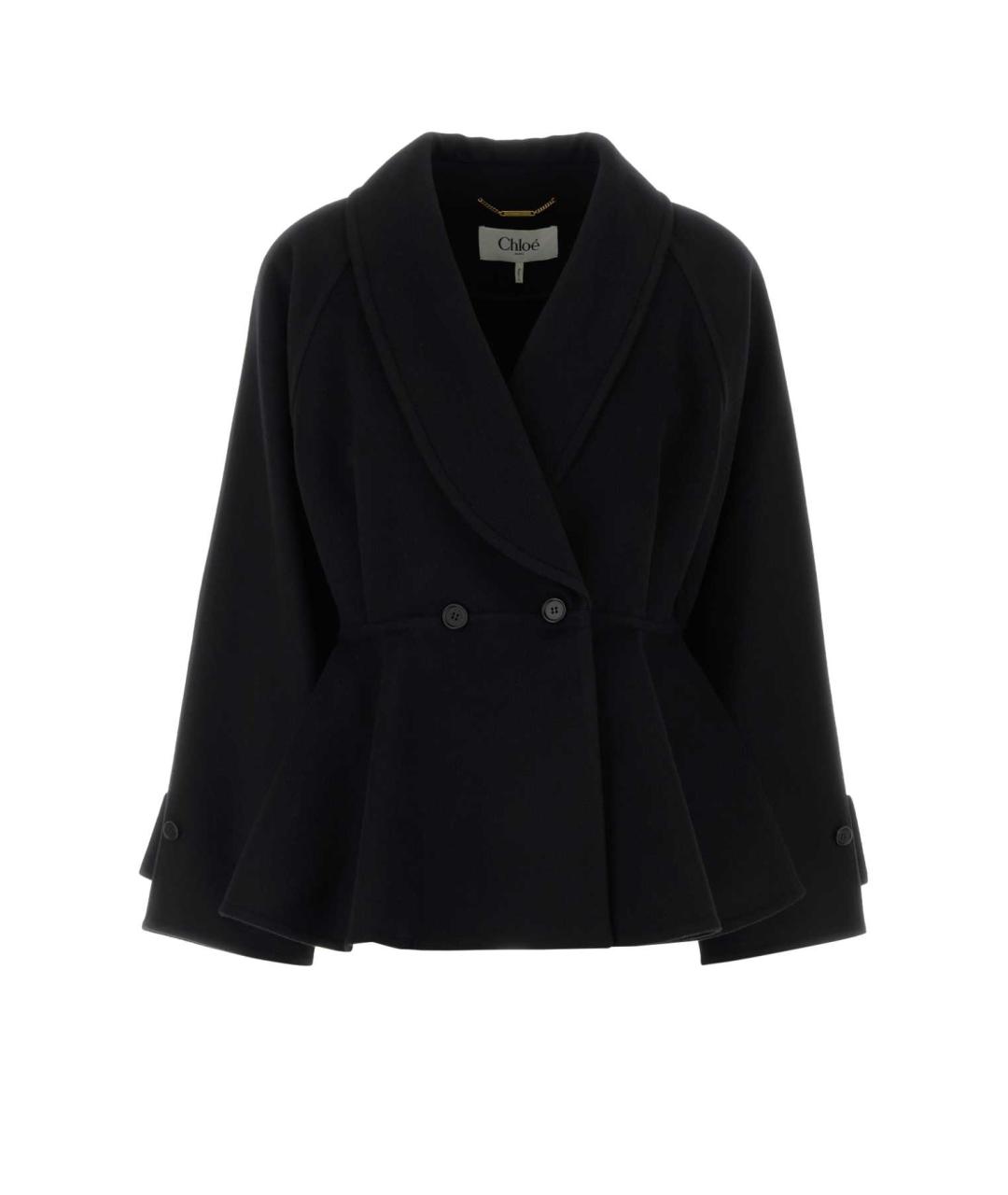 CHLOE Черное шерстяное пальто, фото 1