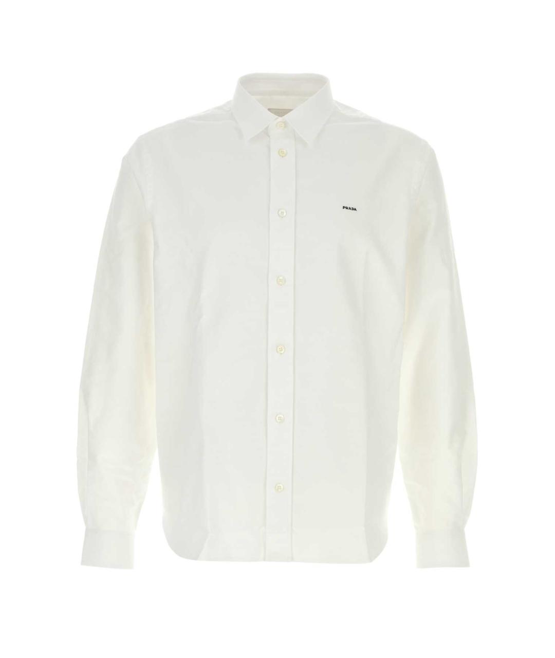 PRADA Белая хлопковая кэжуал рубашка, фото 1