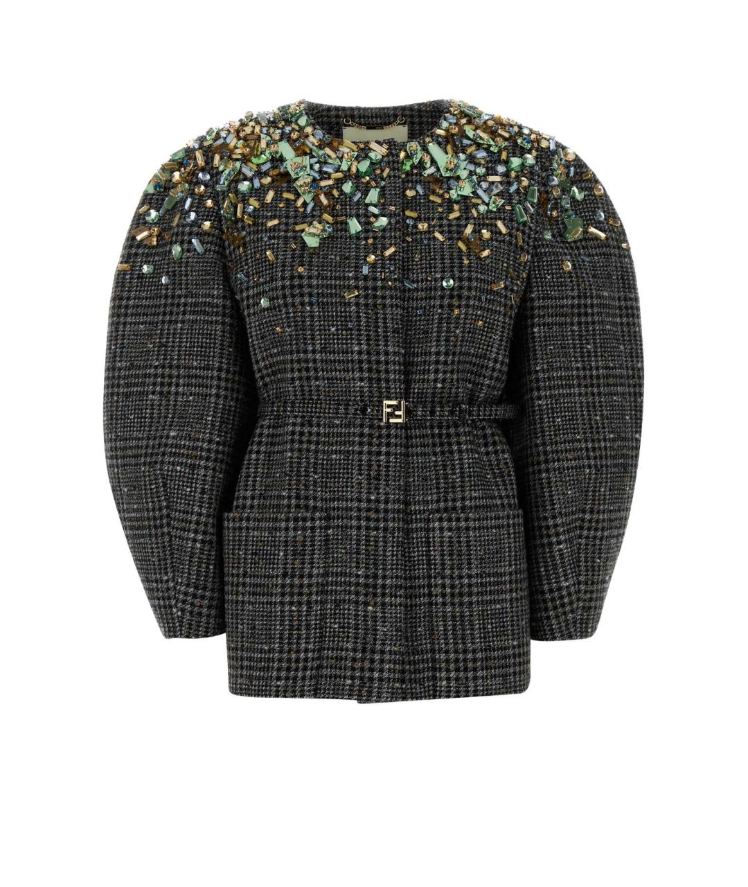FENDI Мульти шерстяной жакет/пиджак, фото 1