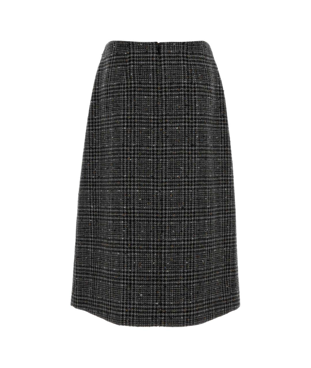 FENDI Мульти шерстяная юбка миди, фото 2