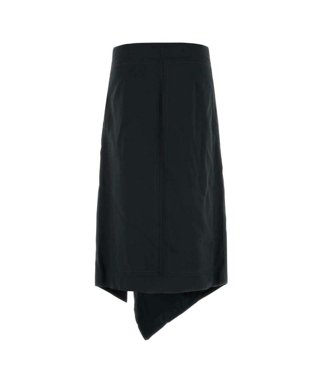 Ami Paris Черная шерстяная юбка миди, фото 1