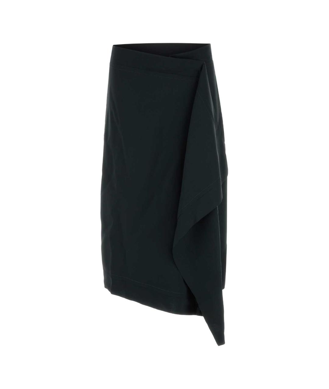 Ami Paris Черная шерстяная юбка миди, фото 2
