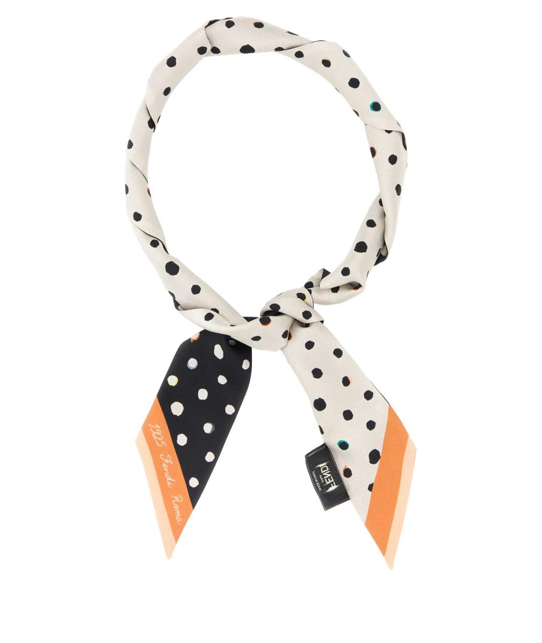 FENDI Мульти шелковый шарф, фото 1