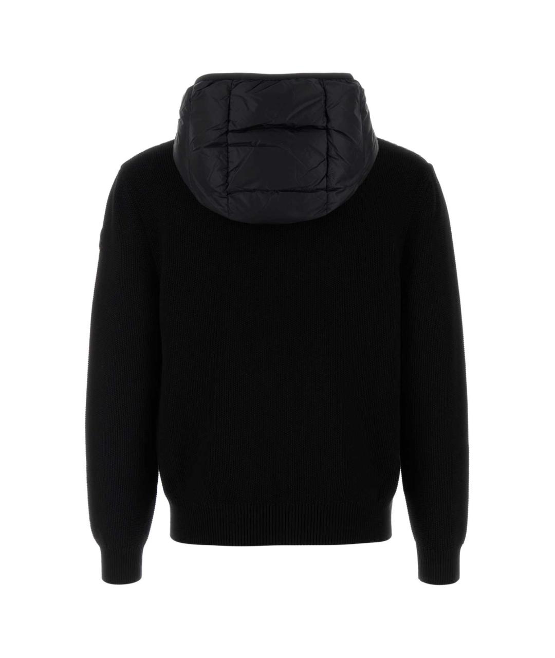 MONCLER Черная хлопковая куртка, фото 2