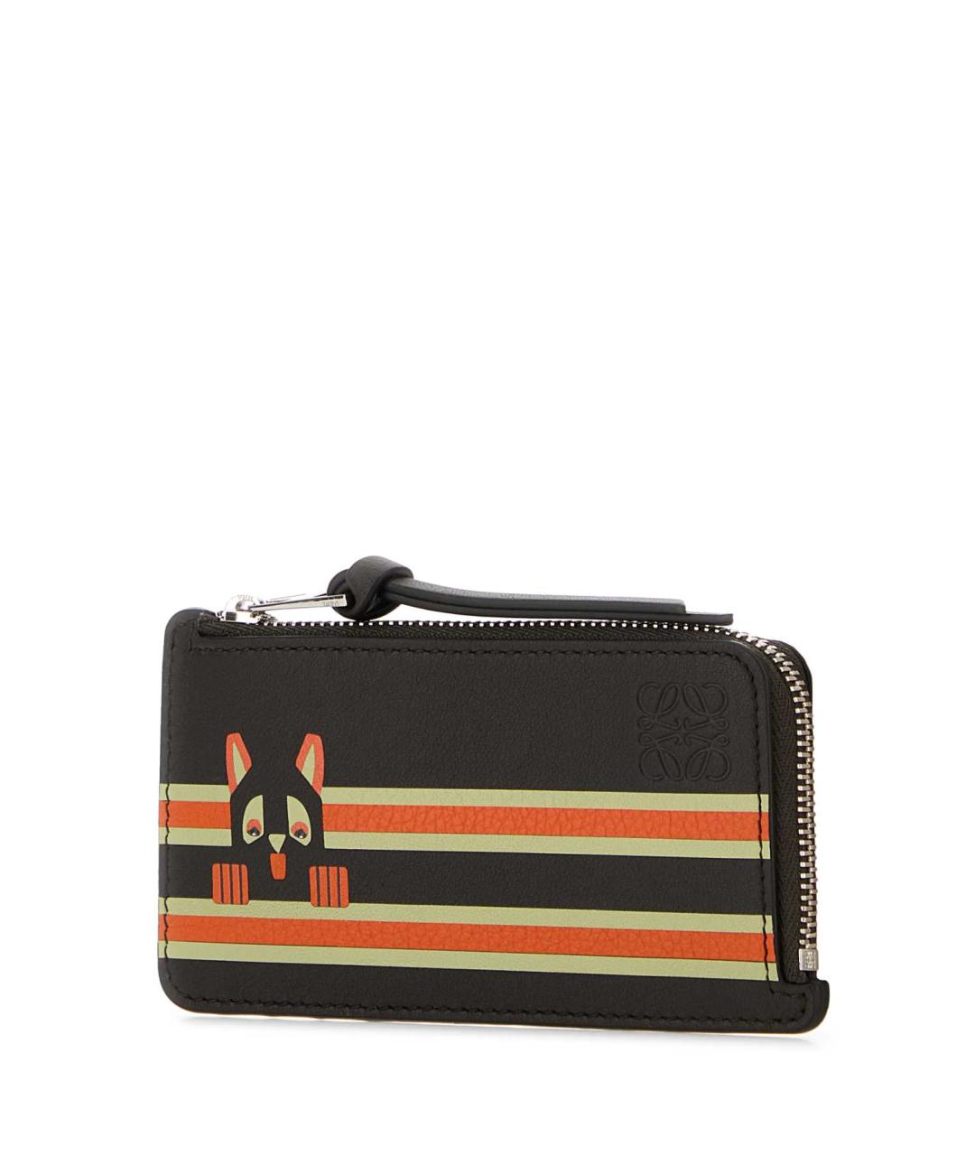 LOEWE Коричневый кожаный кардхолдер, фото 2