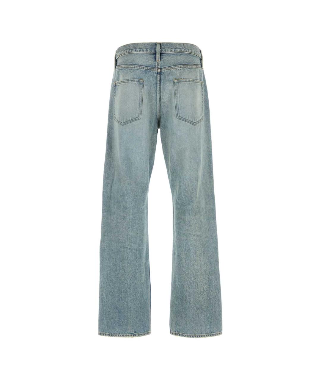 FEAR OF GOD Голубые хлопковые прямые джинсы, фото 2