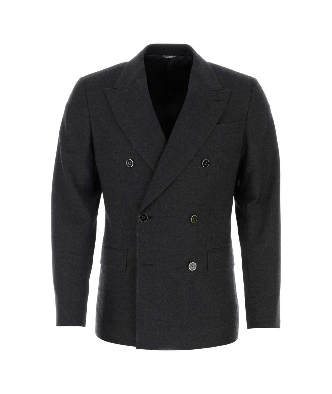 DOLCE&GABBANA Черный шерстяной пиджак, фото 1