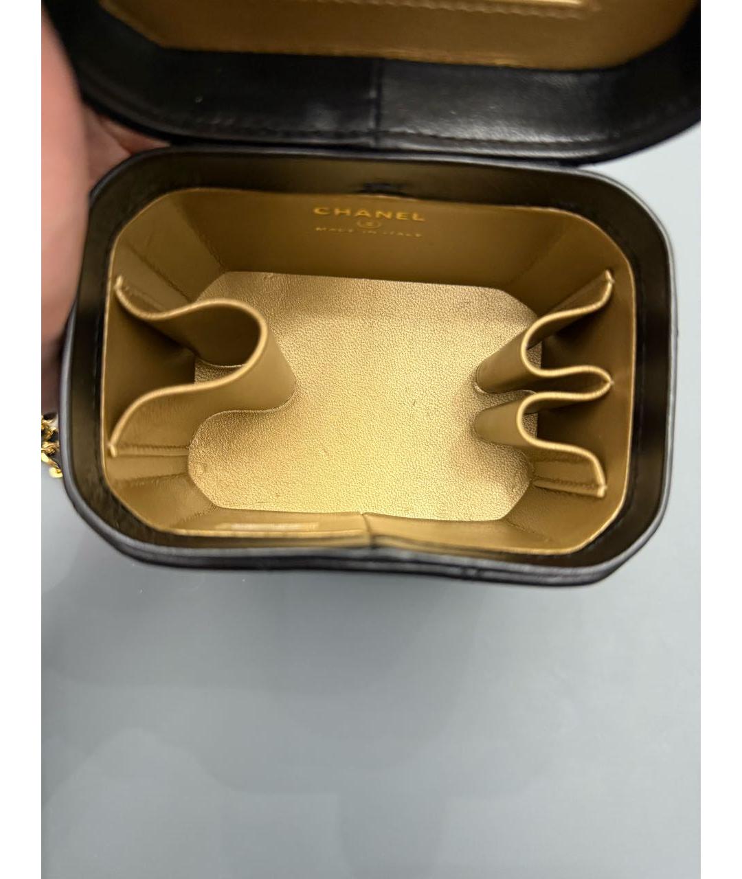 CHANEL Черная кожаная сумка через плечо, фото 4