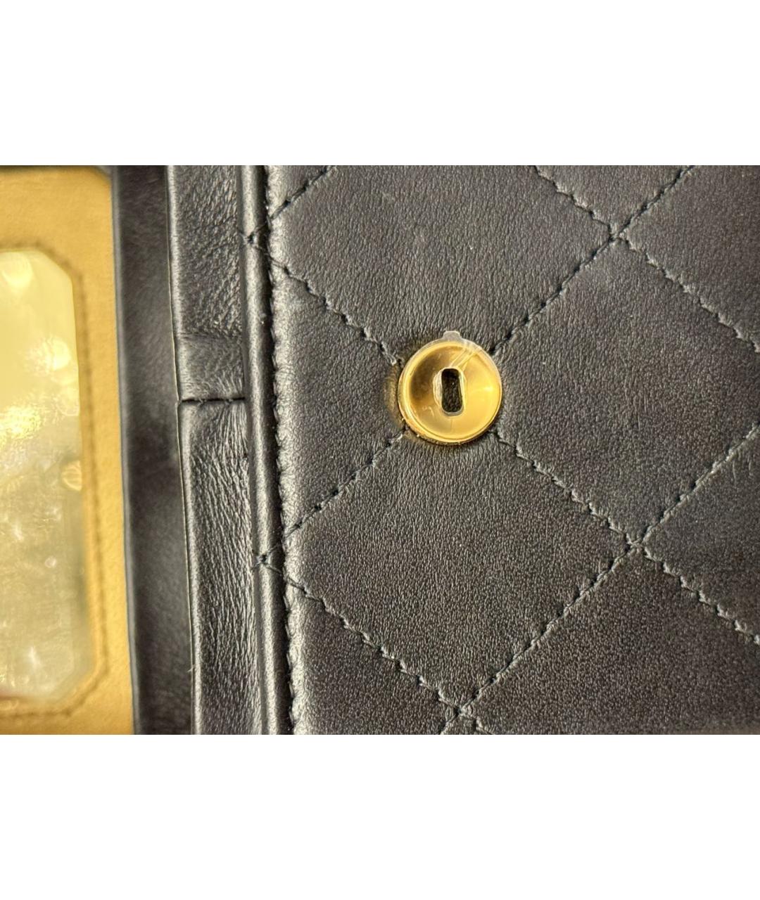 CHANEL Черная кожаная сумка через плечо, фото 7