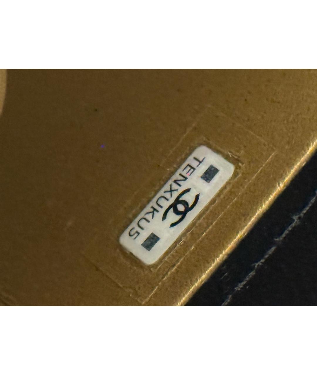 CHANEL Черная кожаная сумка через плечо, фото 8