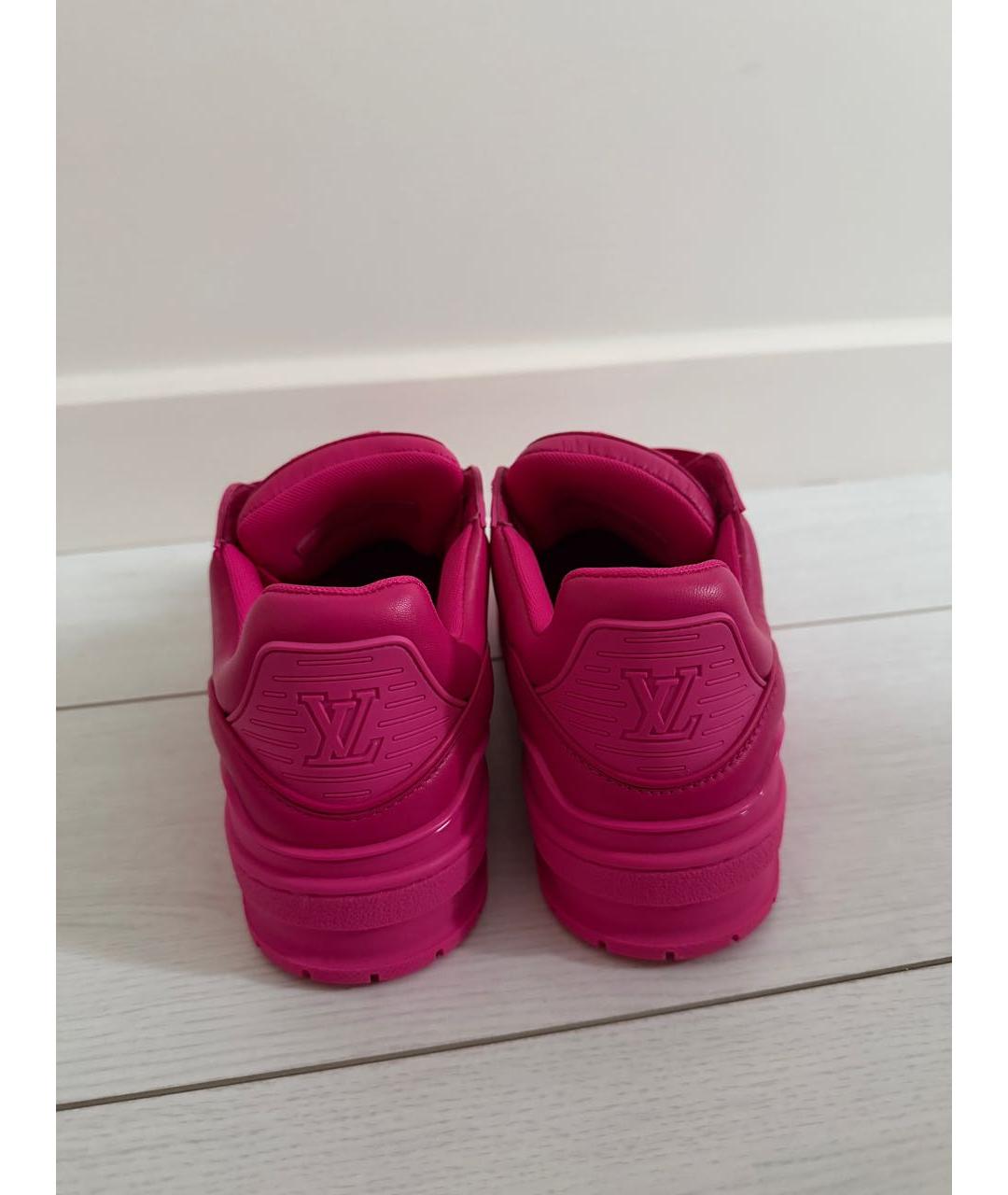 LOUIS VUITTON Розовые кроссовки, фото 3