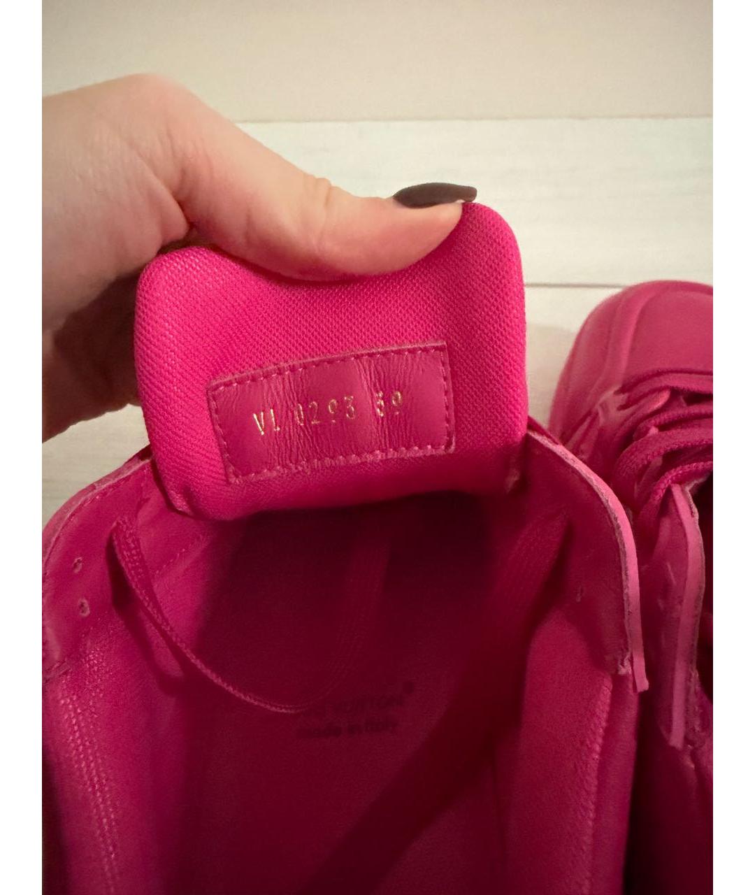 LOUIS VUITTON Розовые кроссовки, фото 5