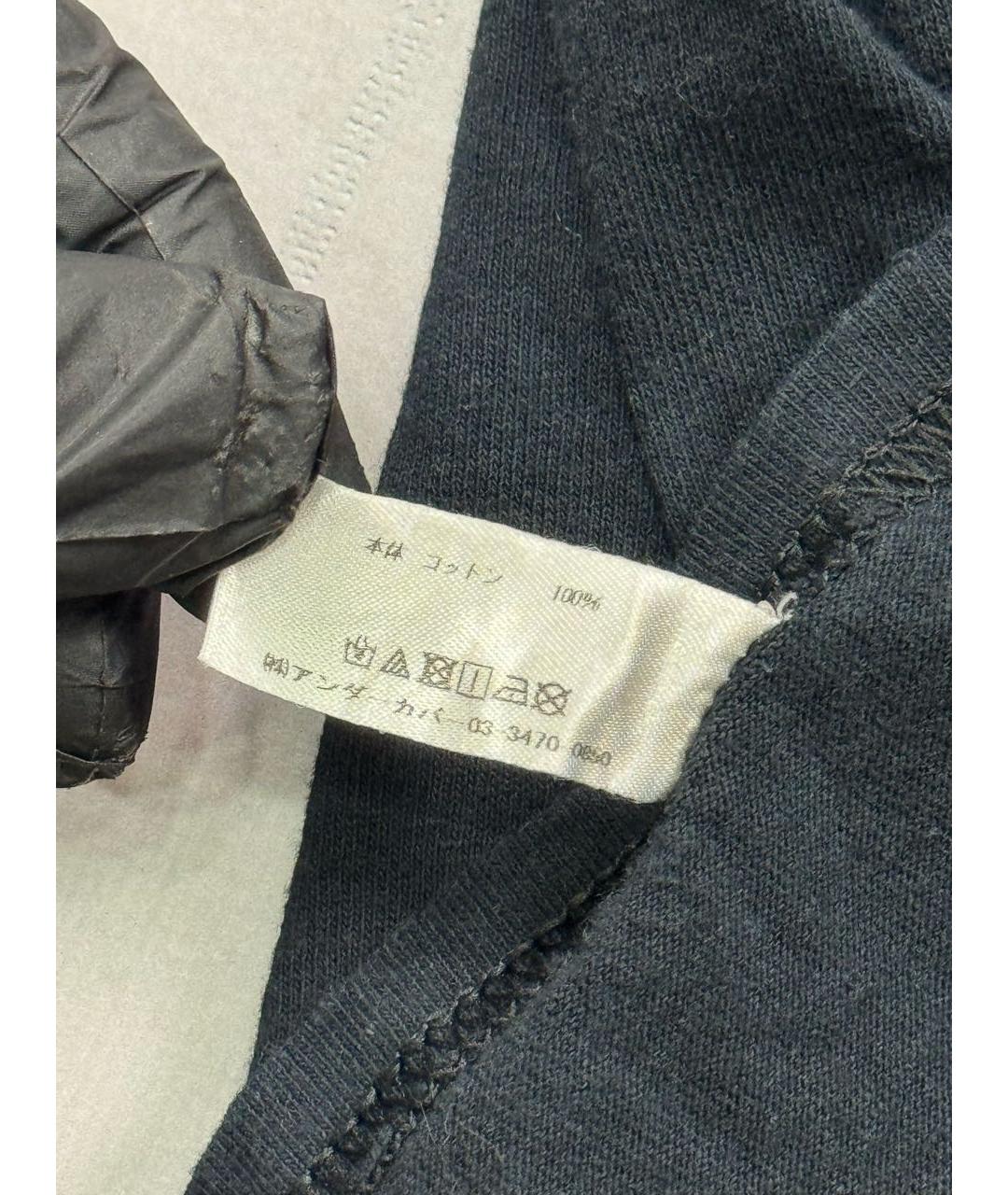 UNDERCOVER Темно-синяя хлопковая футболка, фото 8