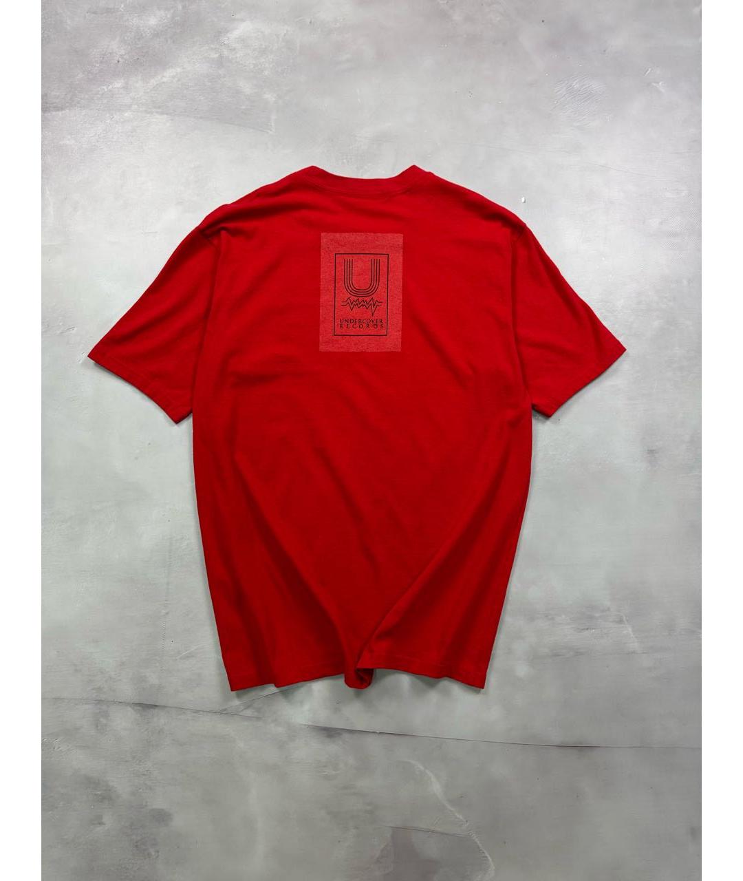 UNDERCOVER Красная хлопковая футболка, фото 2