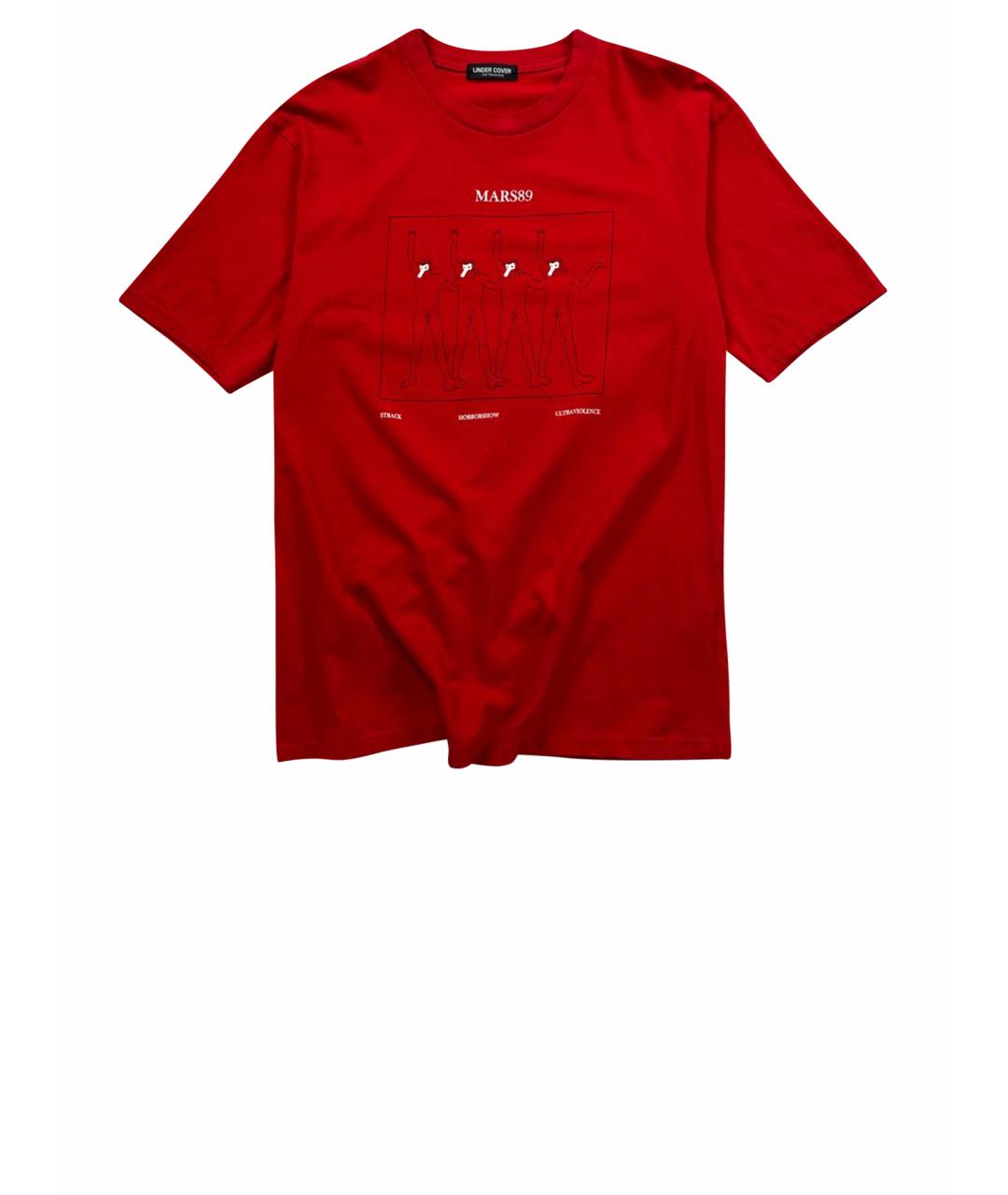 UNDERCOVER Красная хлопковая футболка, фото 1