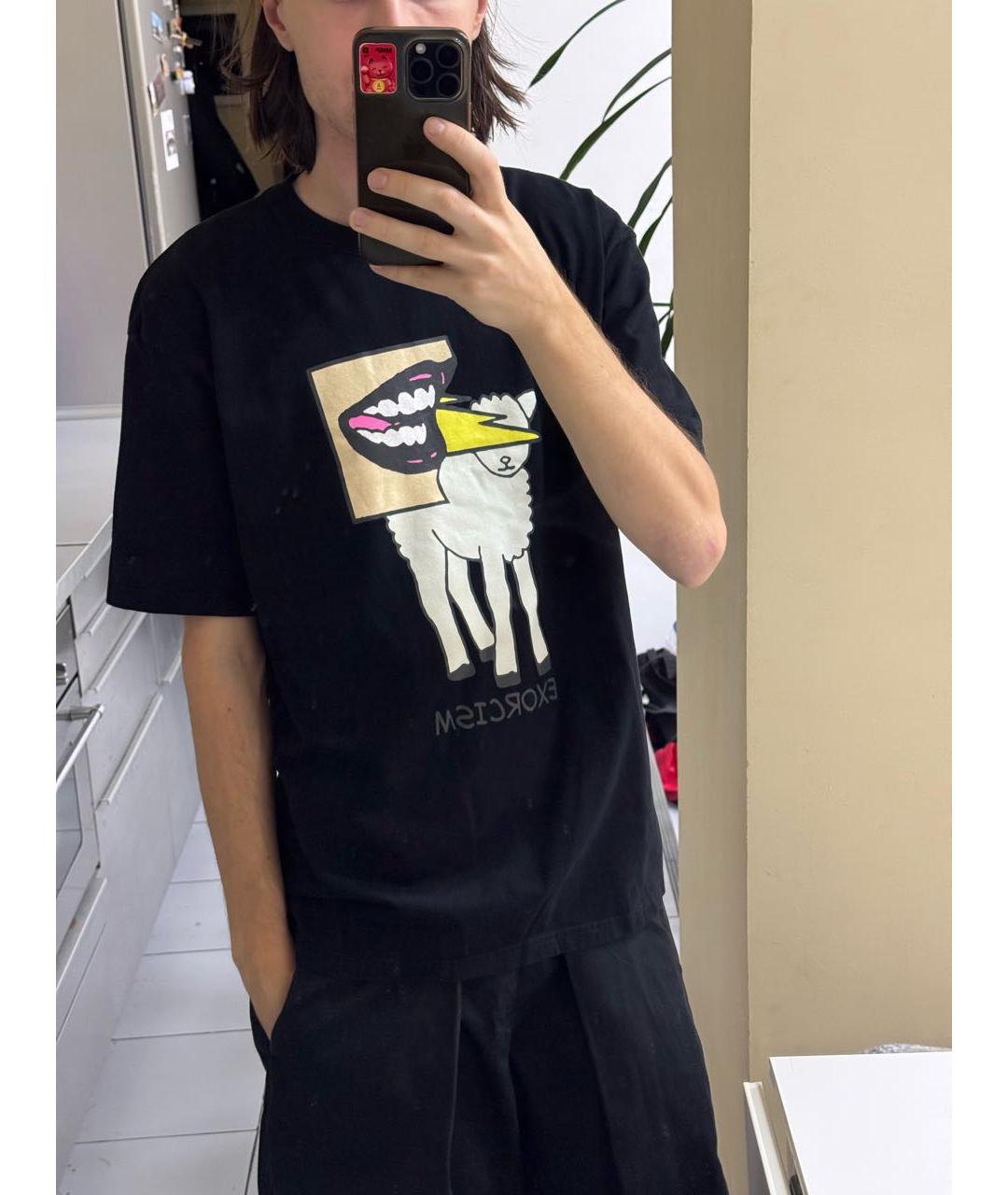 UNDERCOVER Черная хлопковая футболка, фото 4