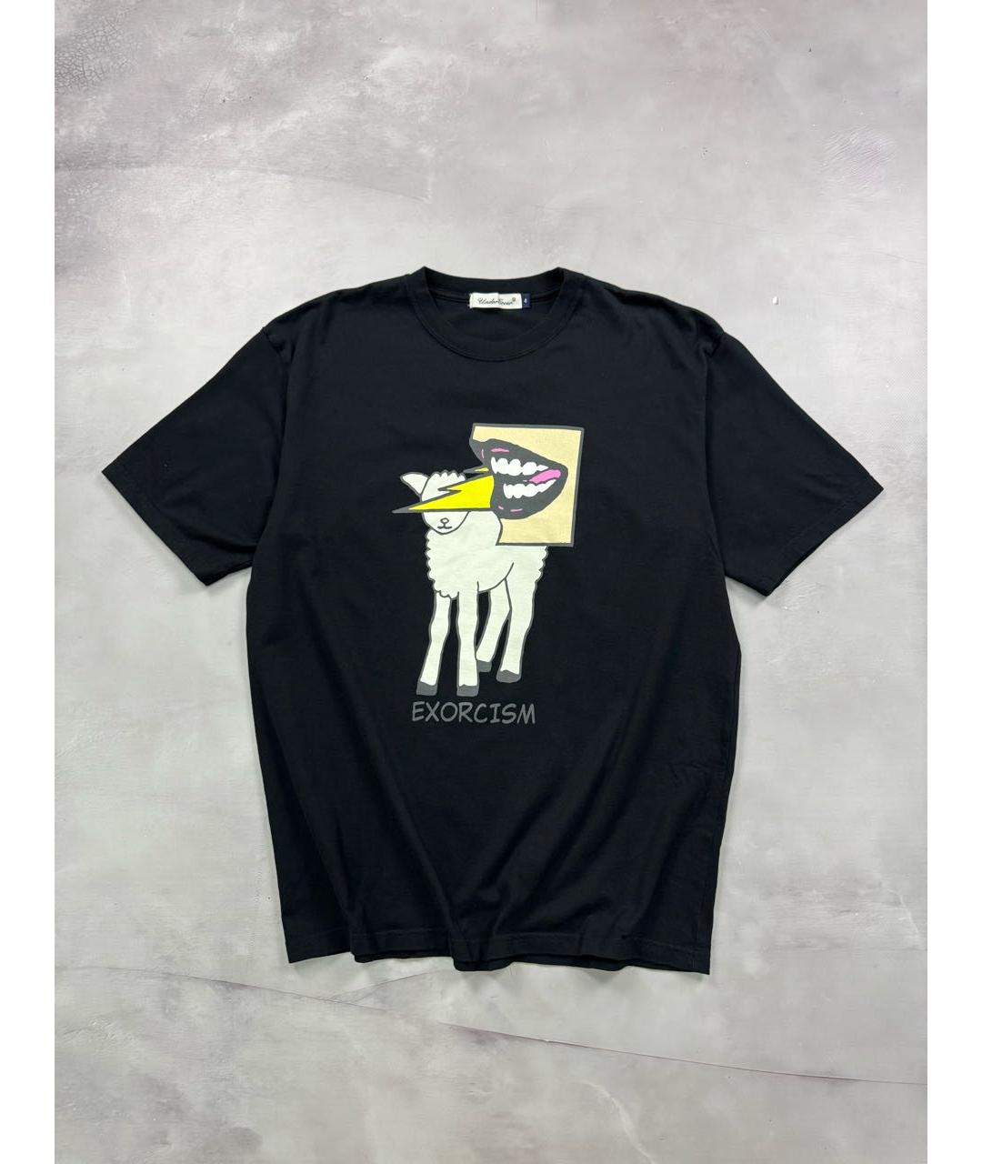 UNDERCOVER Черная хлопковая футболка, фото 9