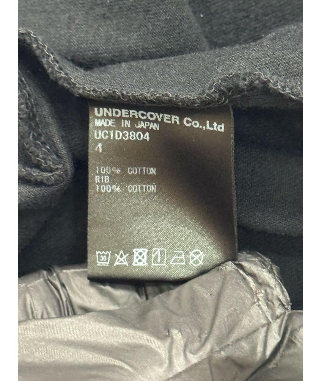 UNDERCOVER Черная хлопковая футболка, фото 6