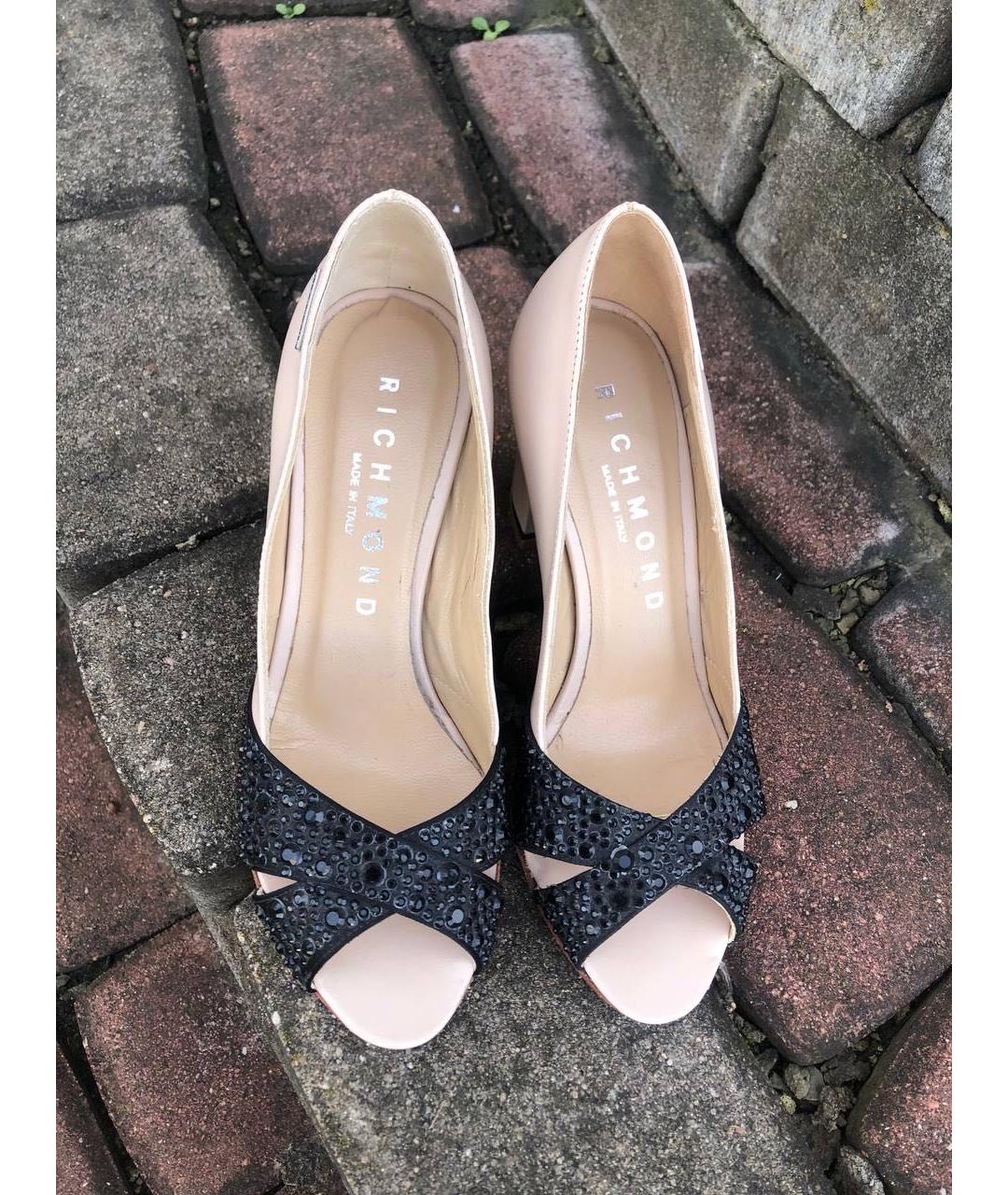 JOHN RICHMOND Бежевые кожаные туфли, фото 2