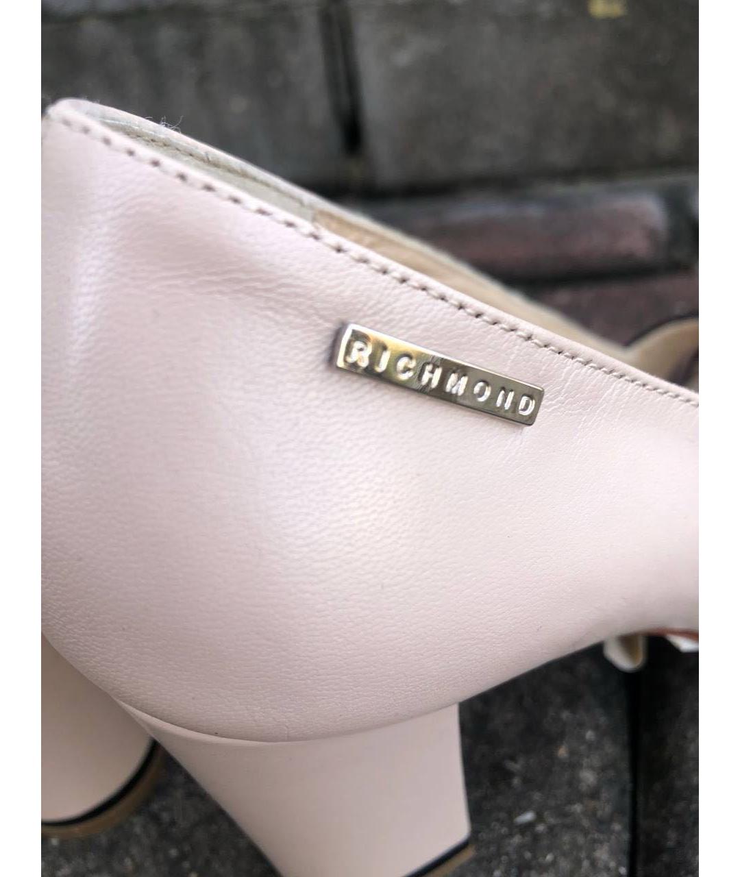 JOHN RICHMOND Бежевые кожаные туфли, фото 6