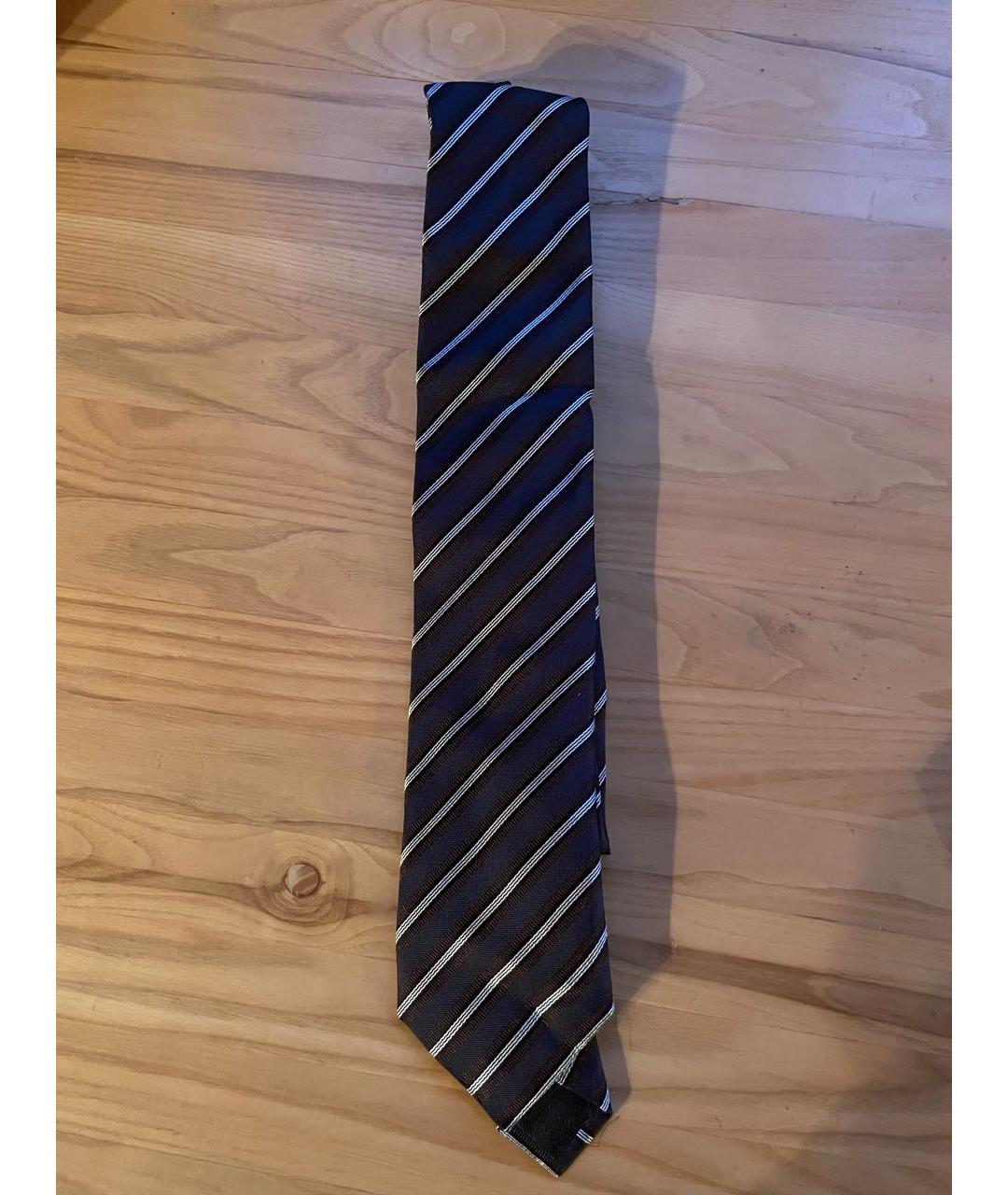 CANALI Черный шелковый галстук, фото 4