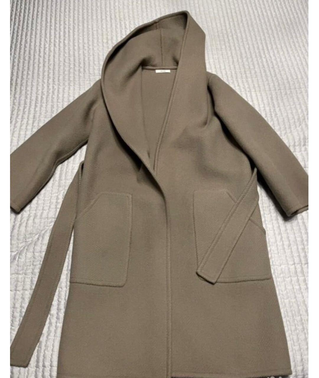 CELINE Бежевое шерстяное пальто, фото 4