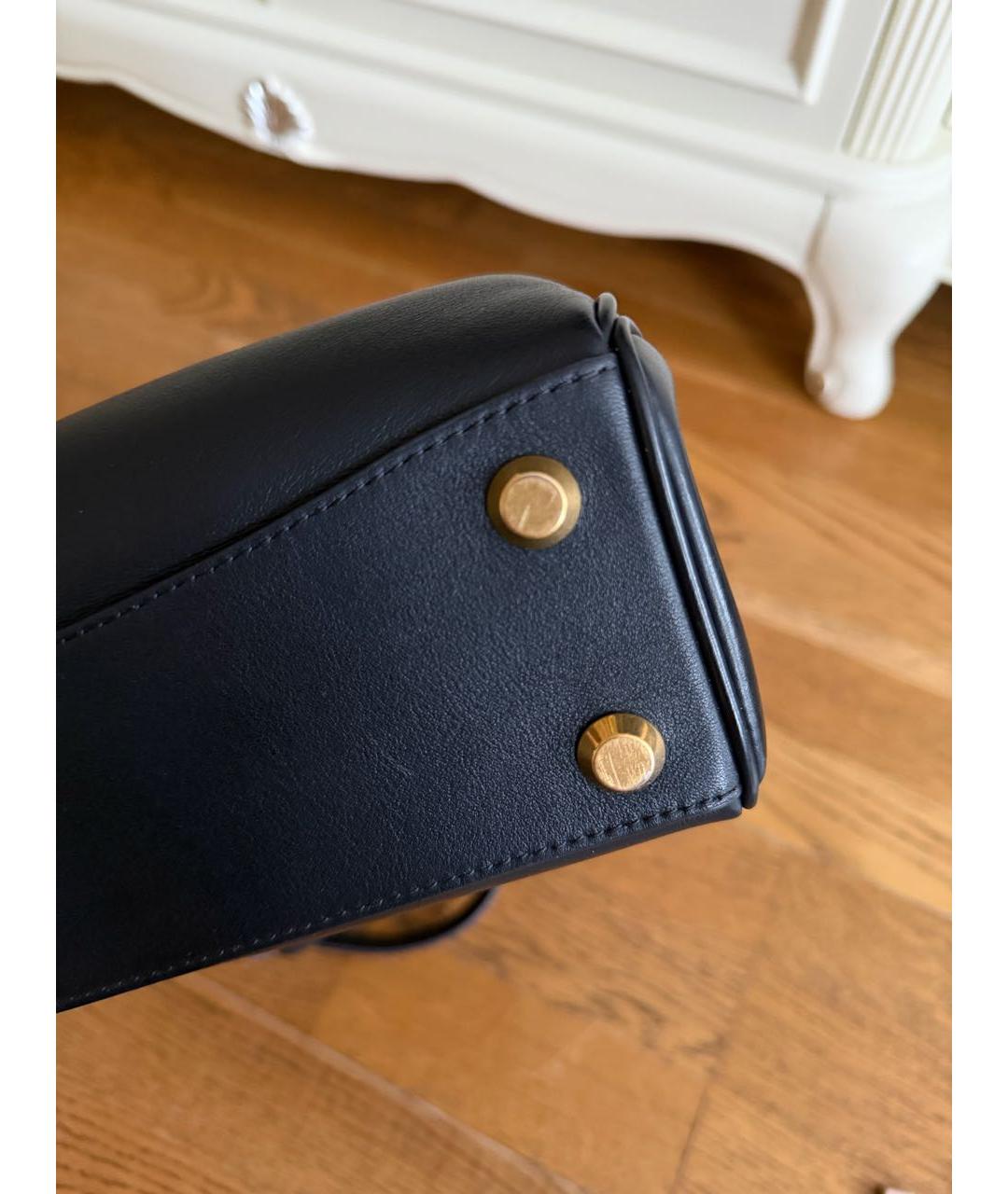 BALENCIAGA Черная кожаная сумка тоут, фото 3