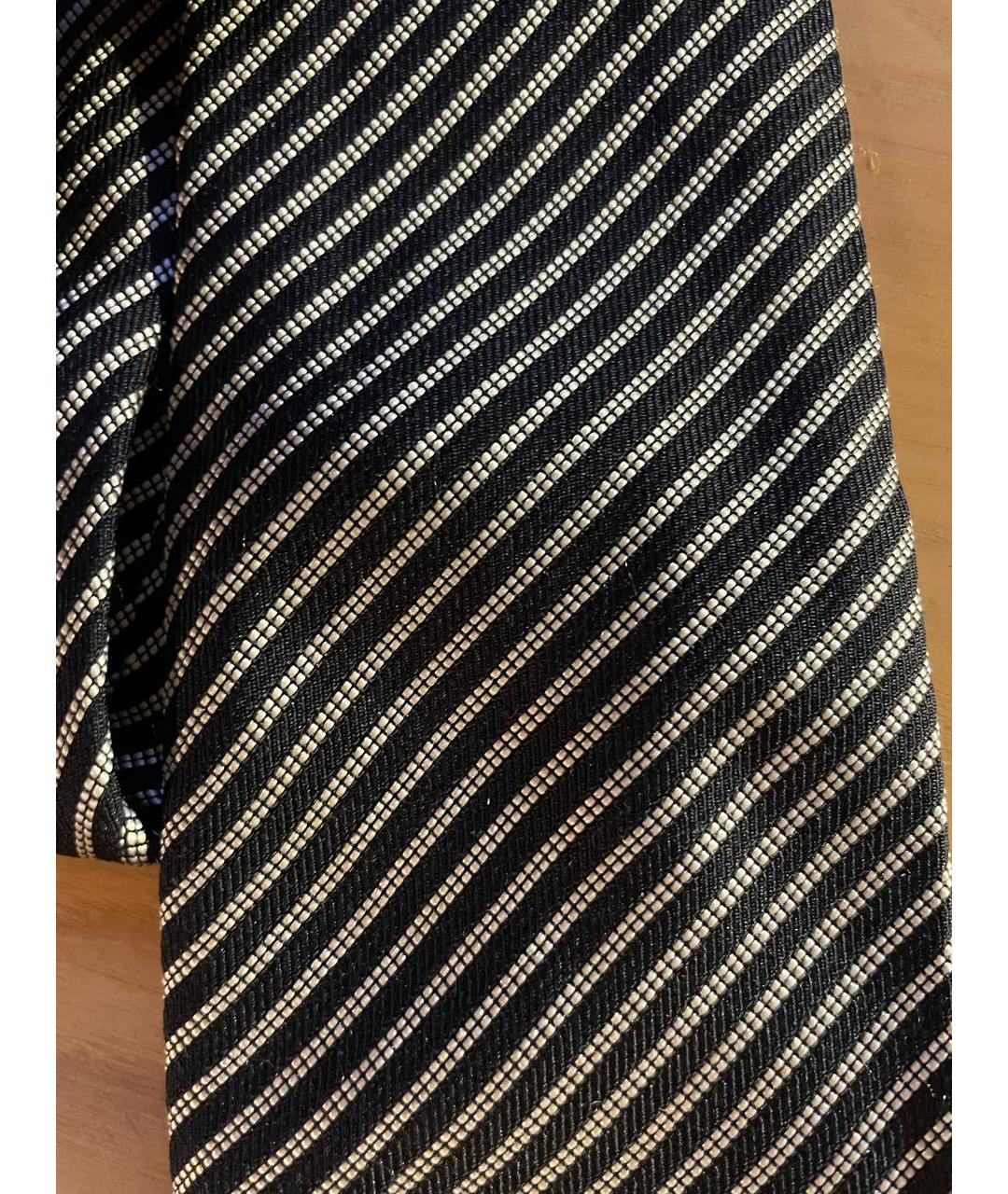 CORNELIANI Черный шелковый галстук, фото 3