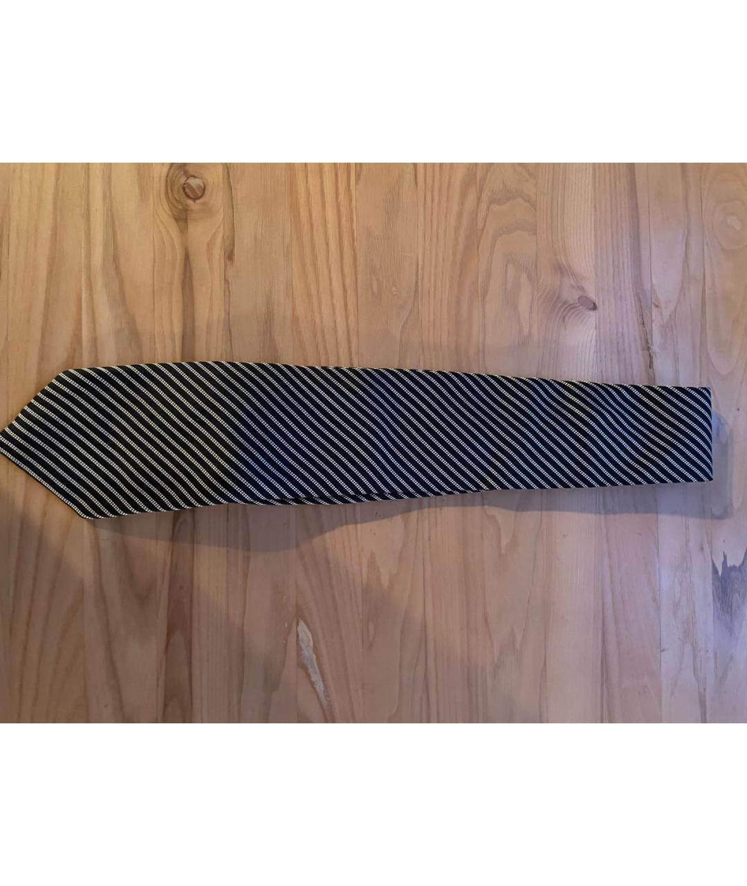 CORNELIANI Черный шелковый галстук, фото 4