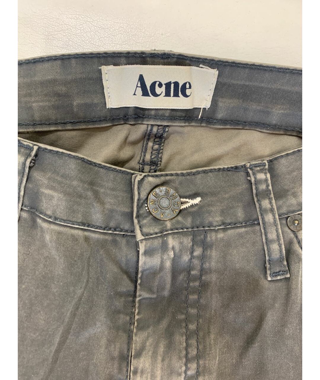 ACNE STUDIOS Хлопковые джинсы слим, фото 3