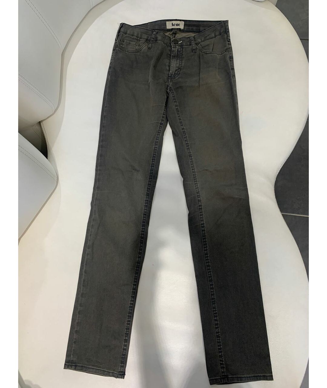 ACNE STUDIOS Хлопковые джинсы слим, фото 2